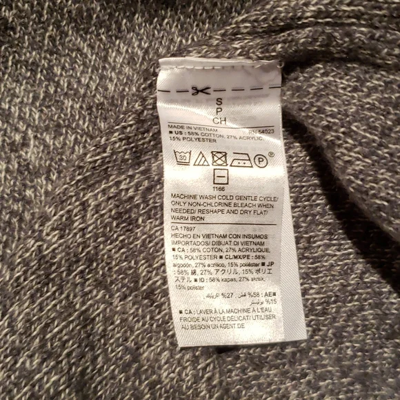Grey open back crew neck  sweater super soft Old Navy brand - Picture 5 of 5